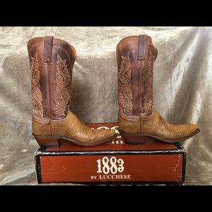 Lizard and Goatskin boots